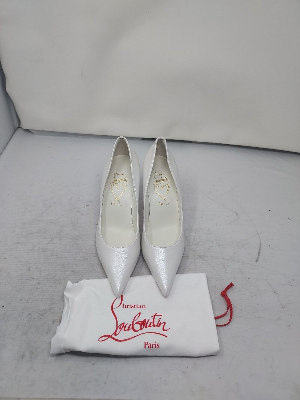 Christian Louboutin Miss Z Nappa Leather Bridal Wedding Pump - Picture 4 of 14